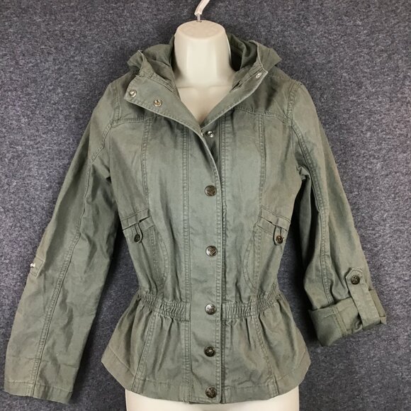 L'AMOUR Khaki Utility/Military Jacket Sz M - Picture 1 of 12